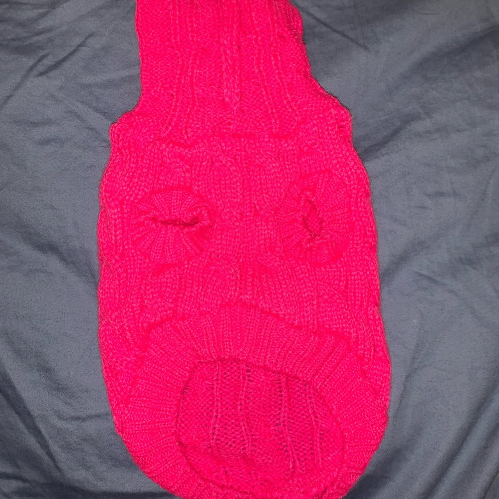 Pink Dog Sweater (For small dogs)